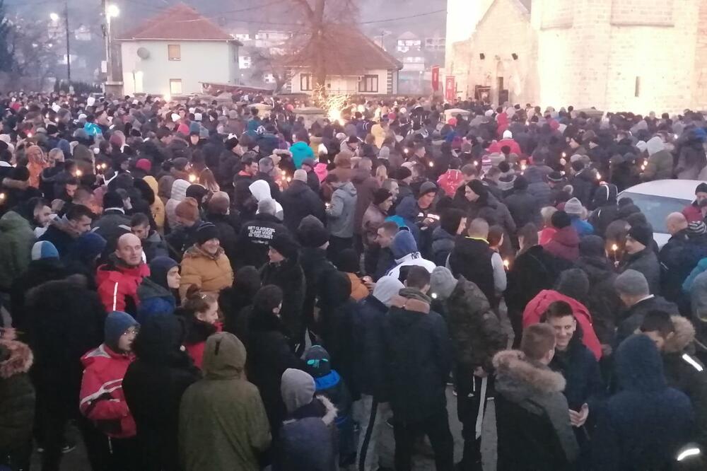 Sa jedne od litija u Bijelom Polju, Foto: Jadranka Ćetković