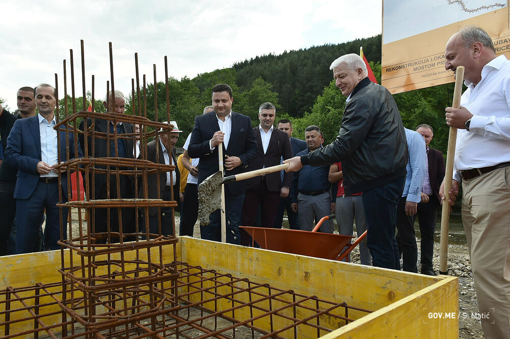 Marković na svečanosti polaganja kamena temeljca, Foto: Vlada Crne Gore