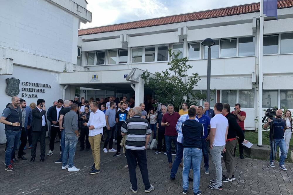 Sa protesta u Budvi, Foto: Vuk Lajović