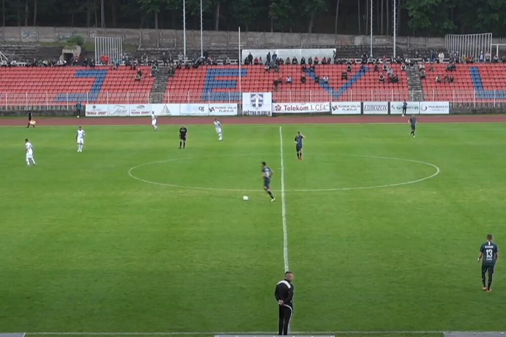 Sa utakmice Rudar - Budućnost, Foto: Printscreen