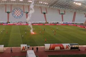 Rocket to the pitch: In Split, it's interesting even when there are no fans