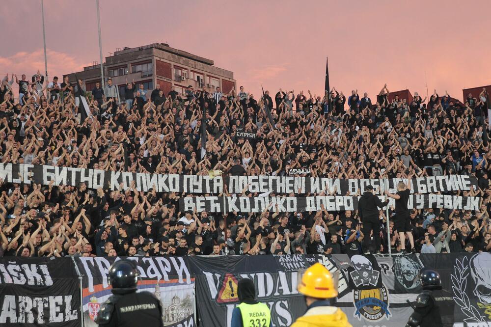 Sa utakmice Partizan - Crvena zvezda 10. juna, Foto: Betaphoto