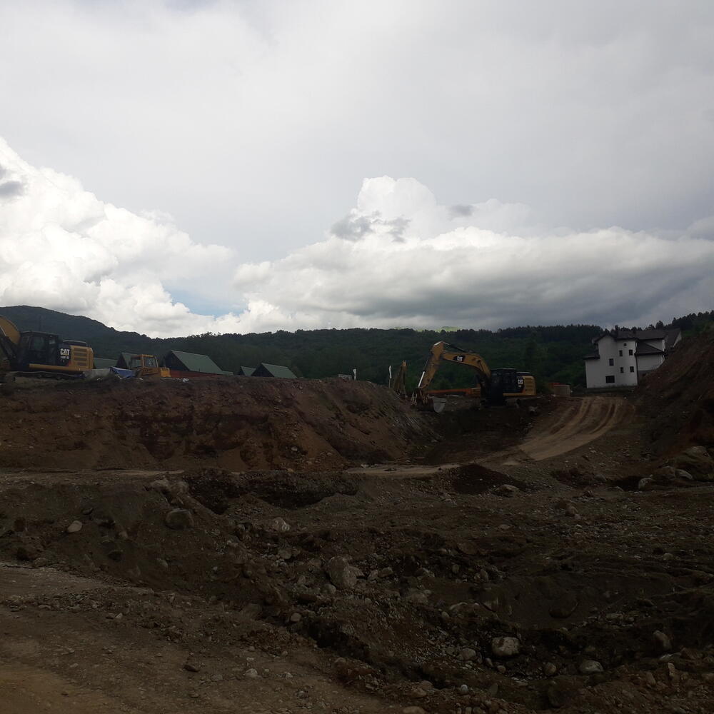 Gradilište hotela prije dva dana