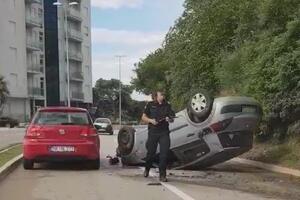 Budva: The car ended up on its roof, no one was injured