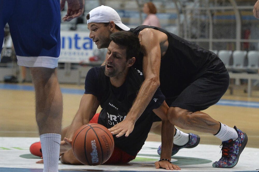 Dimitrov i Đoković igraju košarku u Zadru, Foto: Betaphoto/Hina