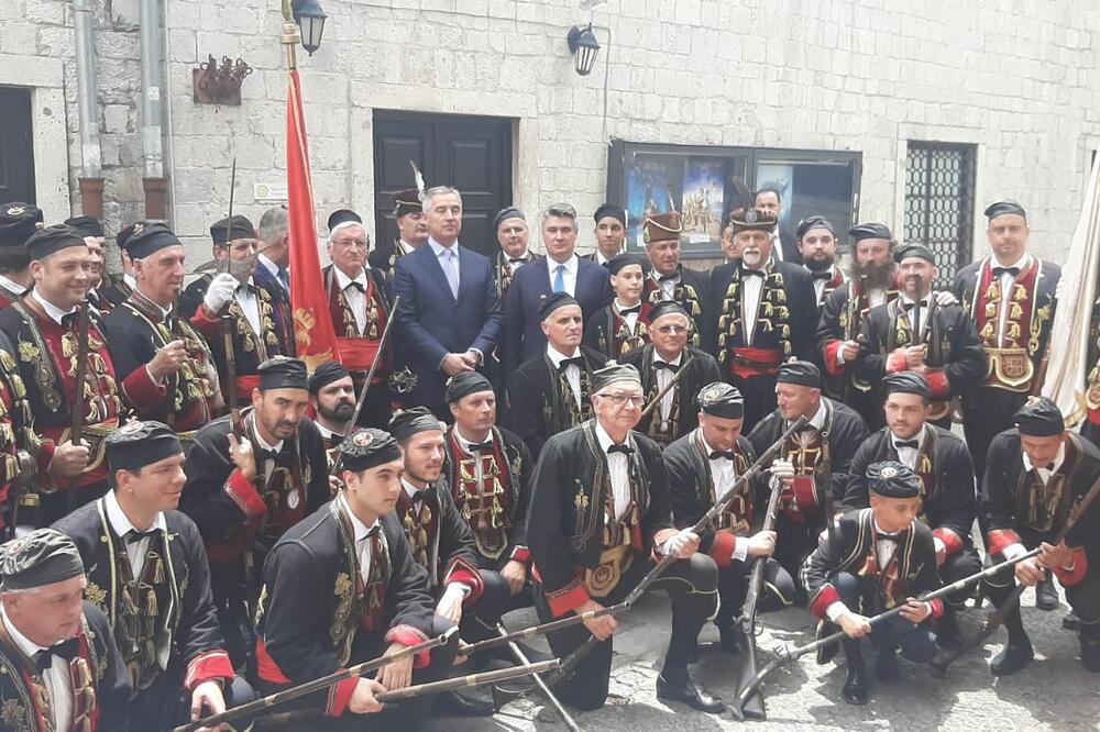 Đukanović i Milanović u Kotoru, Foto: Siniša Luković