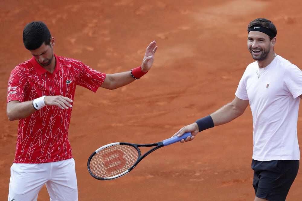Đoković i Dimitrov, Foto: AP