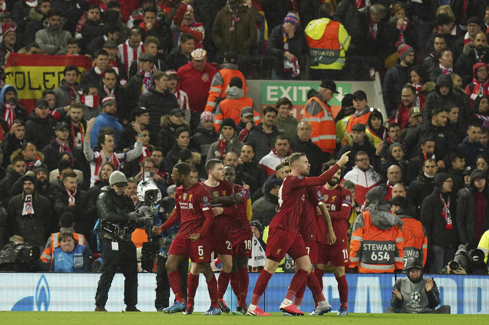 Fudbaleri Liverpula, Foto: AP
