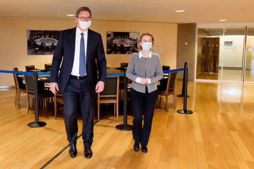 Vučić i Fon der Lajen, Foto: BETAPHOTO