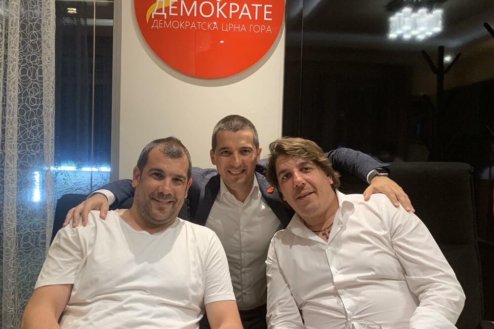 Krapović, Bečić i Radović, Foto: Demokratska Crna Gora