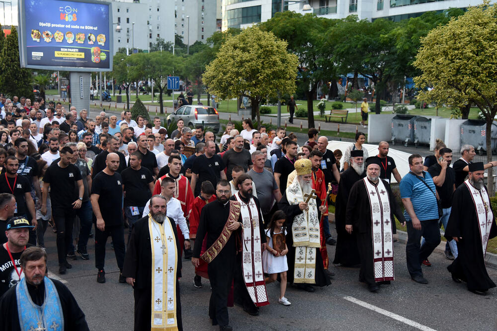 Sa jedne od litija u Podgorici, Foto: Luka Zeković