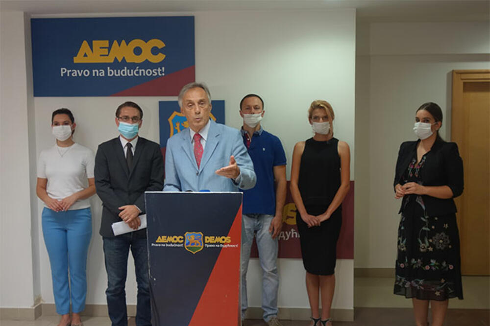 Lekić tokom konferencije, Foto: Demos