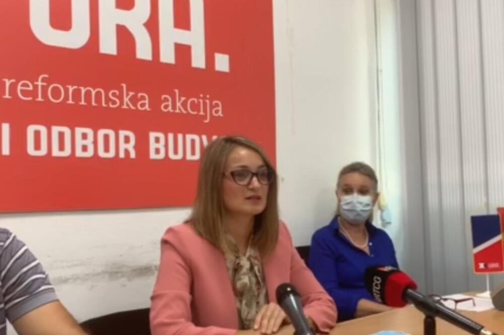 Milijana Vukotić Jelušić govori na pres konferenciji, Foto: Printscreen