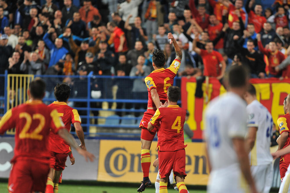 Sa meča Crna Gora - Kazahstan pod Goricom 2016. godine (5:0), Foto: Savo Prelević