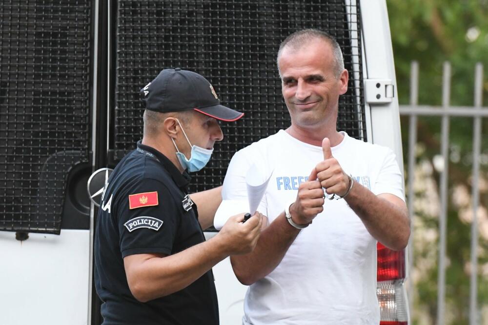 Zdravko Kasalica prilikom dovođenja na saslušanje, Foto: Savo Prelević