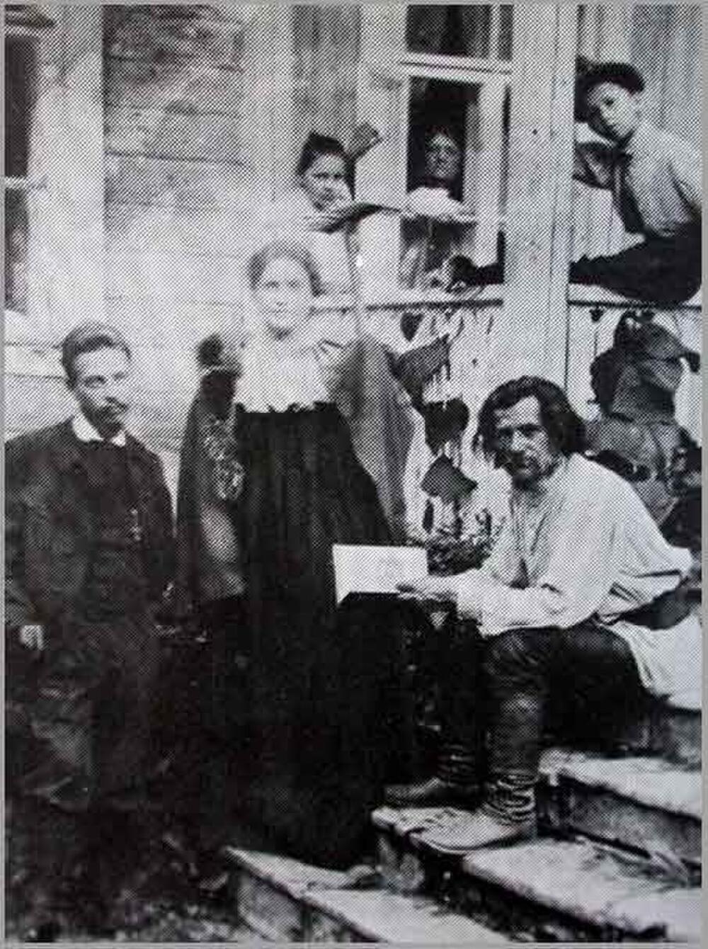 Rilke sa prijateljima, 1900, u Rusiji