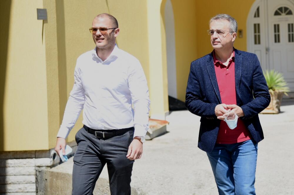 Vučinić i Danilović su bili jedini lideri partija na sastanku, Foto: Savo Prelević