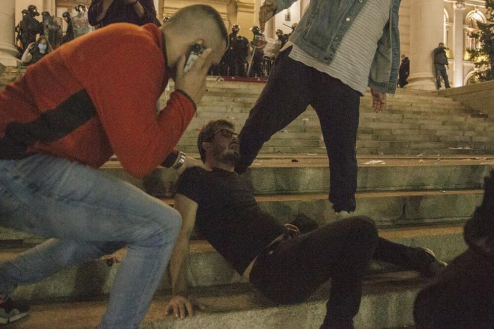 Detalj sa protesta, Foto: Vladimir Zivojinovic