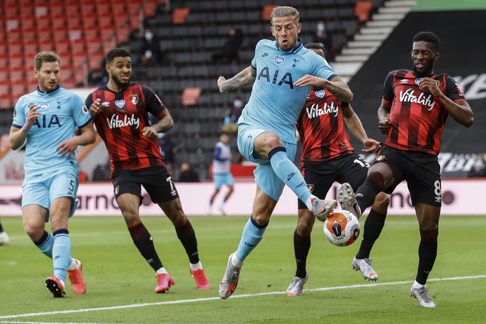 Detalj sa meča Bornmuta i Totenhema, Foto: Beta/AP