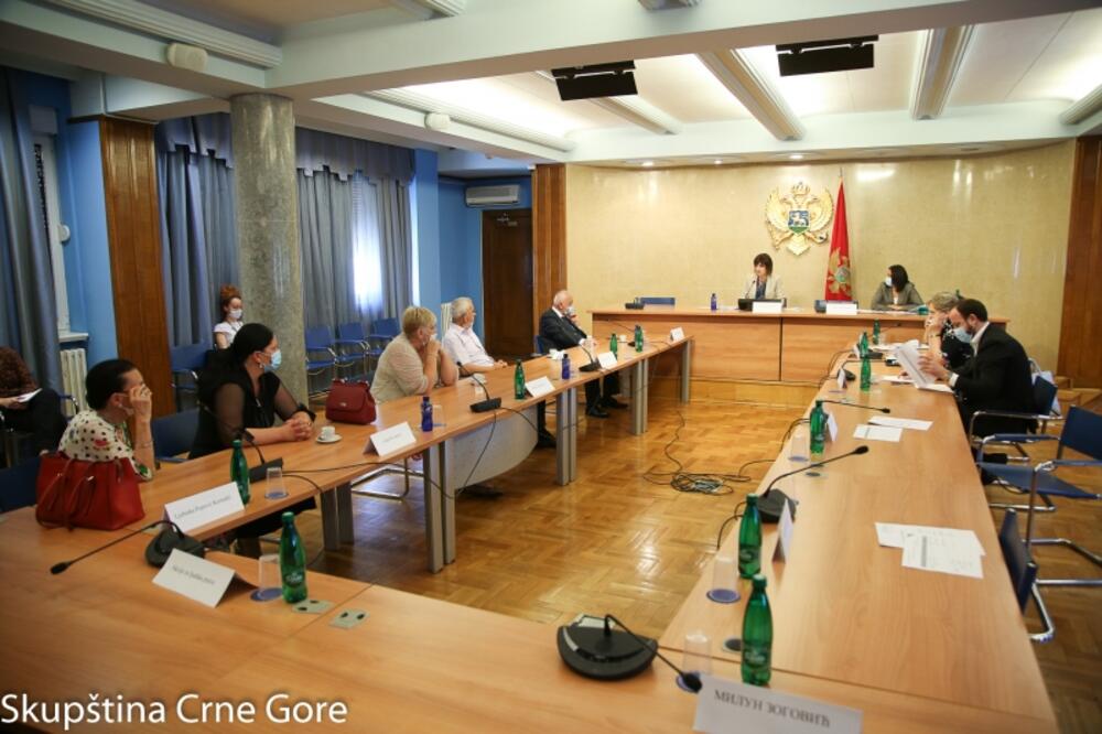 Sa sjednice Odbora za politički sistem, pravosuđe i upravu, Foto: Skupština Crne Gore