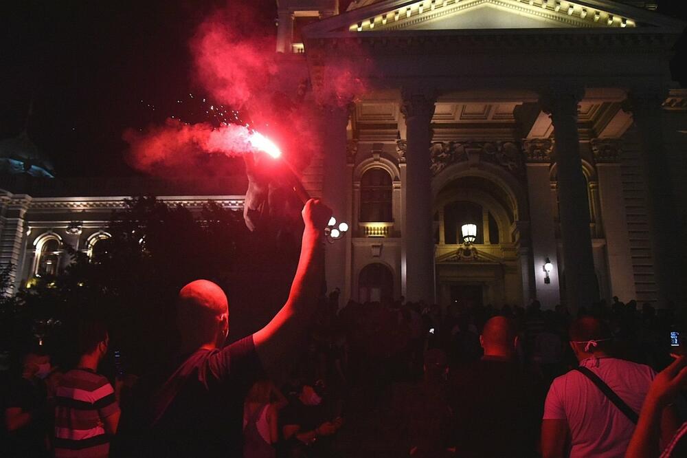 Sa protesta u Beogradu, Foto: Boris Pejović