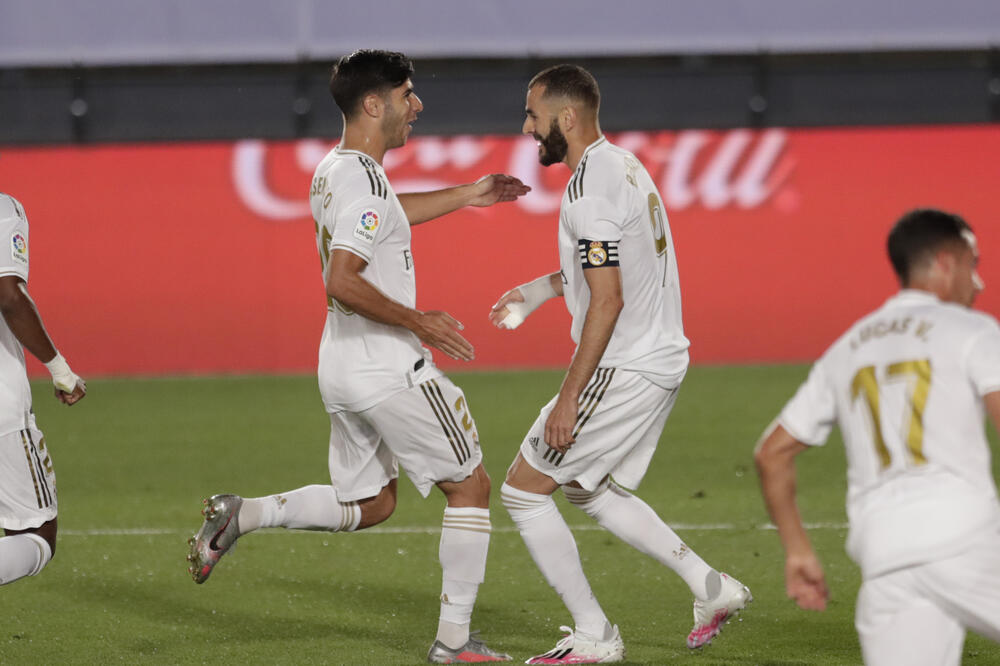 Benzema i Asensio, Foto: AP