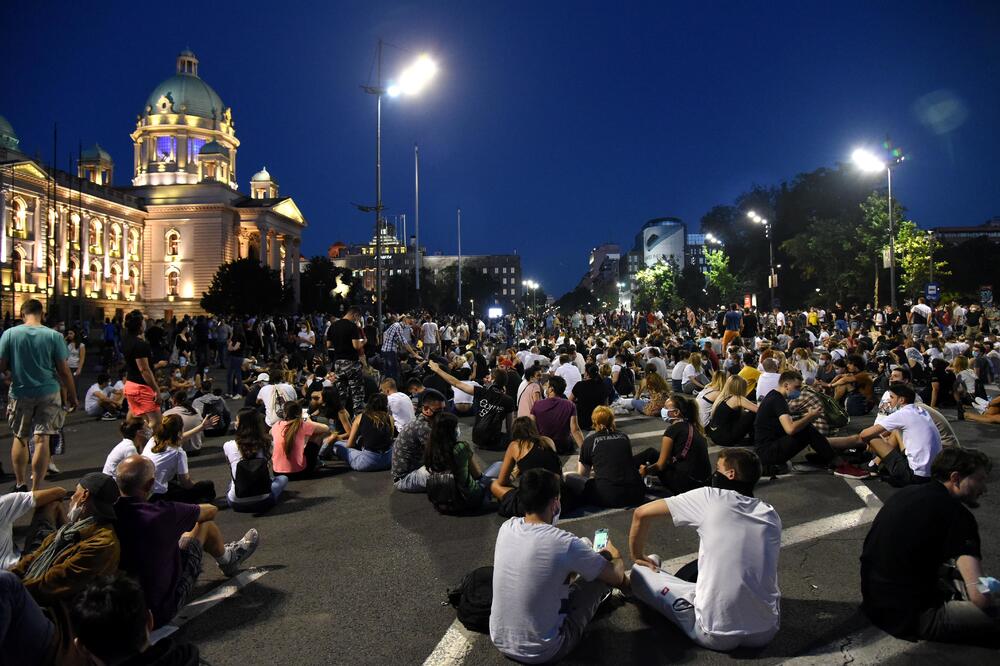 Sa protesta u Beogradu, Foto: Boris Pejović
