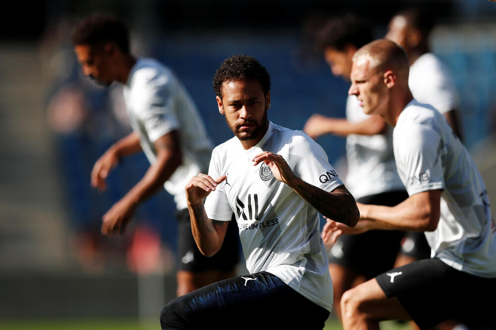 Nejmar na treningu pred meč sa Avrom, Foto: REUTERS