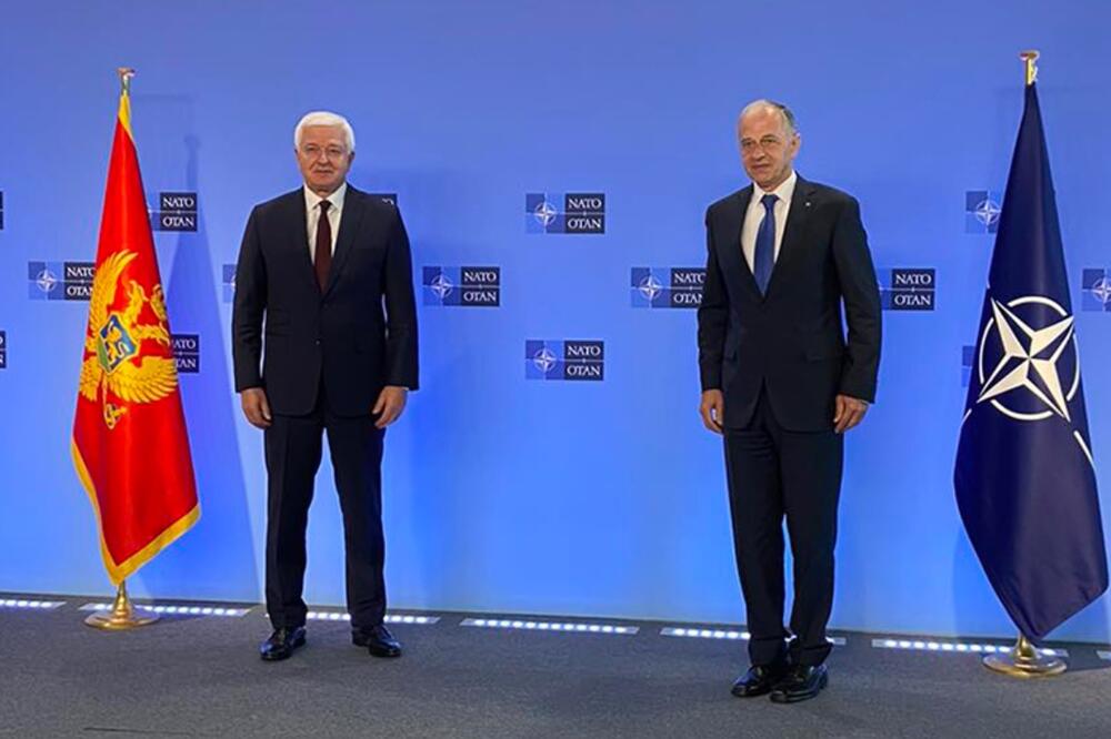 Marković u Briselu, Foto: twitter.com/MontenegroNATO