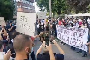 Protest u Beogradu sedmi dan zaredom, manje demonstranata nego...