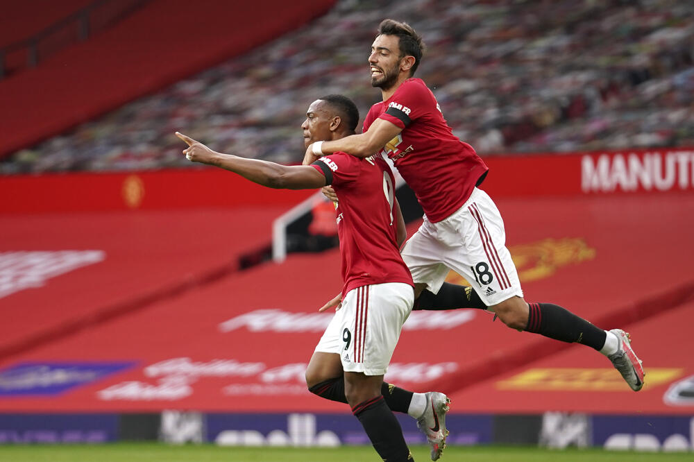 Bruno Fernandeš i Marsijal, Foto: AP