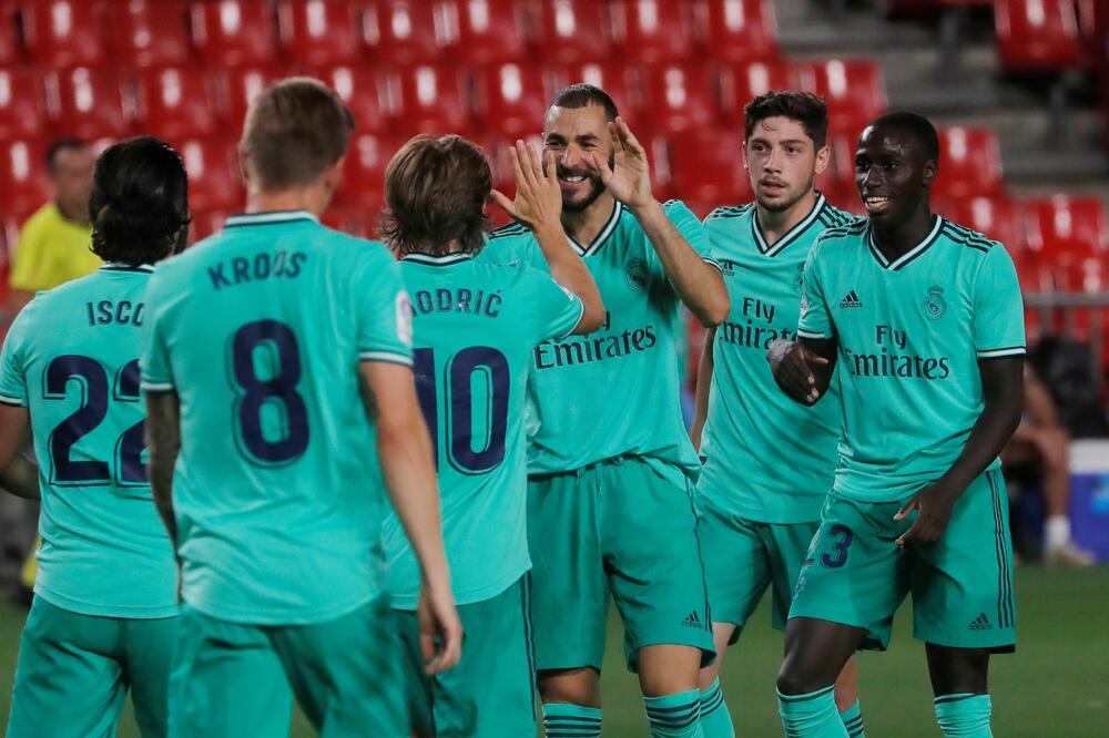 Fudbaleri Reala slave gol Benzeme, Foto: Reuters