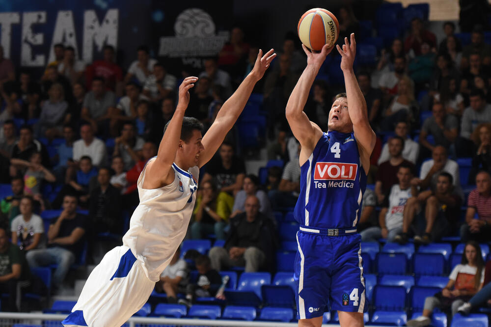 Sa utakmice Budućnost Voli - Mornar, Foto: Savo Prelević