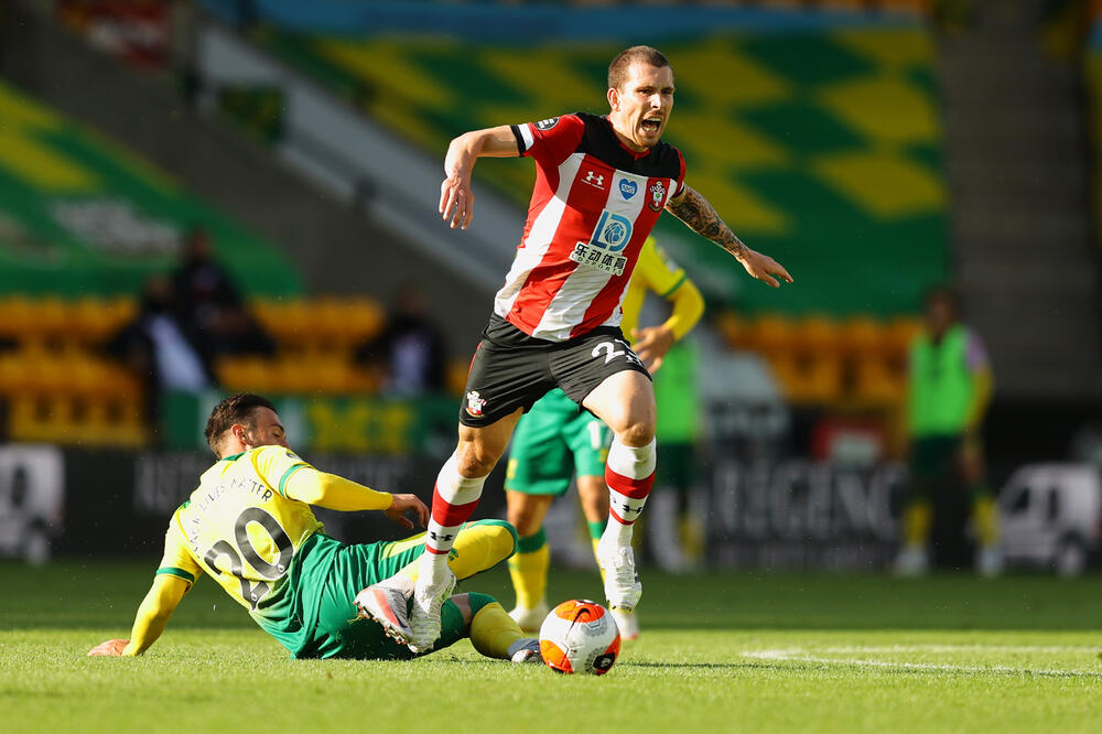 Pjer-Emil Hejbjerg na utakmici sa Noričem, Foto: Reuters