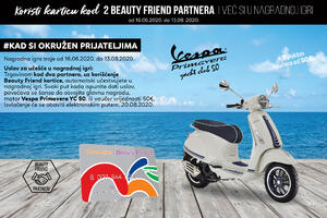 Beauty Friend nagradna igra, superpremija – Vespa Primavera YC50