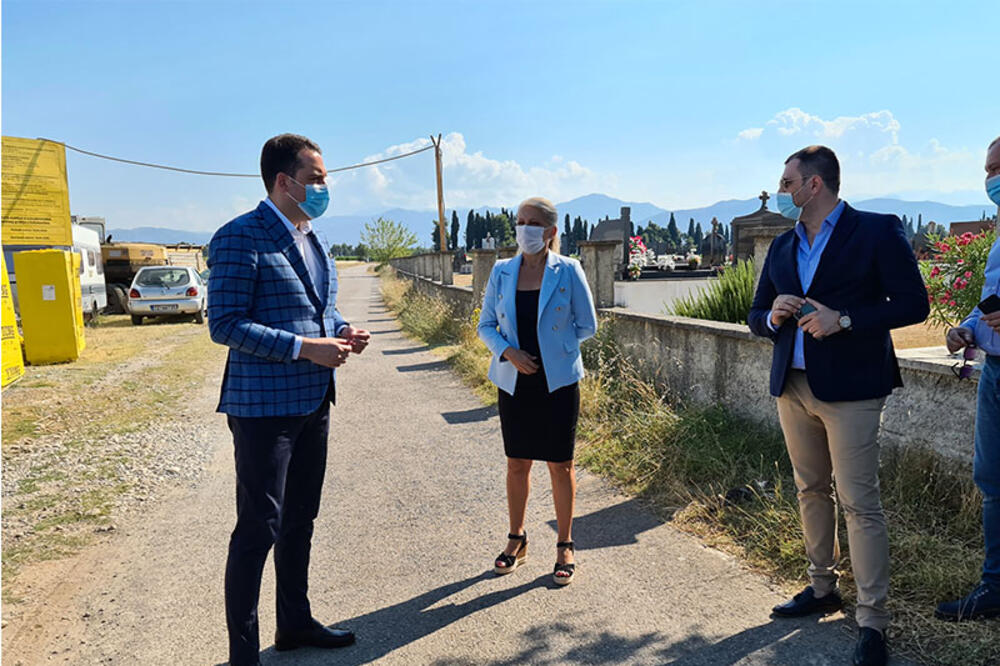 Vuković u posjeti Golubovcima, Foto: Glavni grad Podgorica