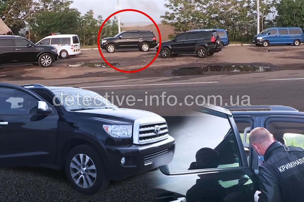 Vozilo kojim su napadači pobjegli, Foto: detective-info.com.ua