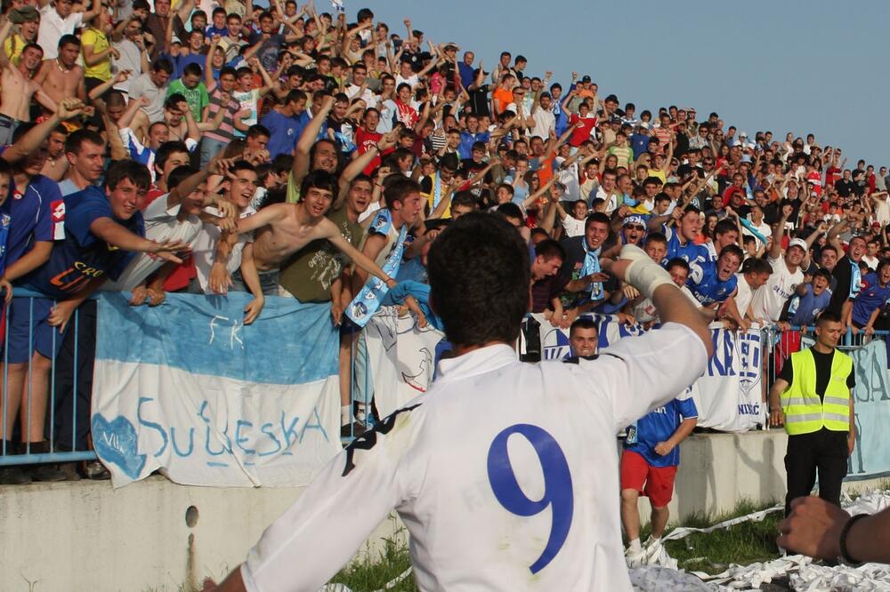 Adrović u dresu Sutjeske 2008. godine, Foto: Vijesti, Nenad Mandić