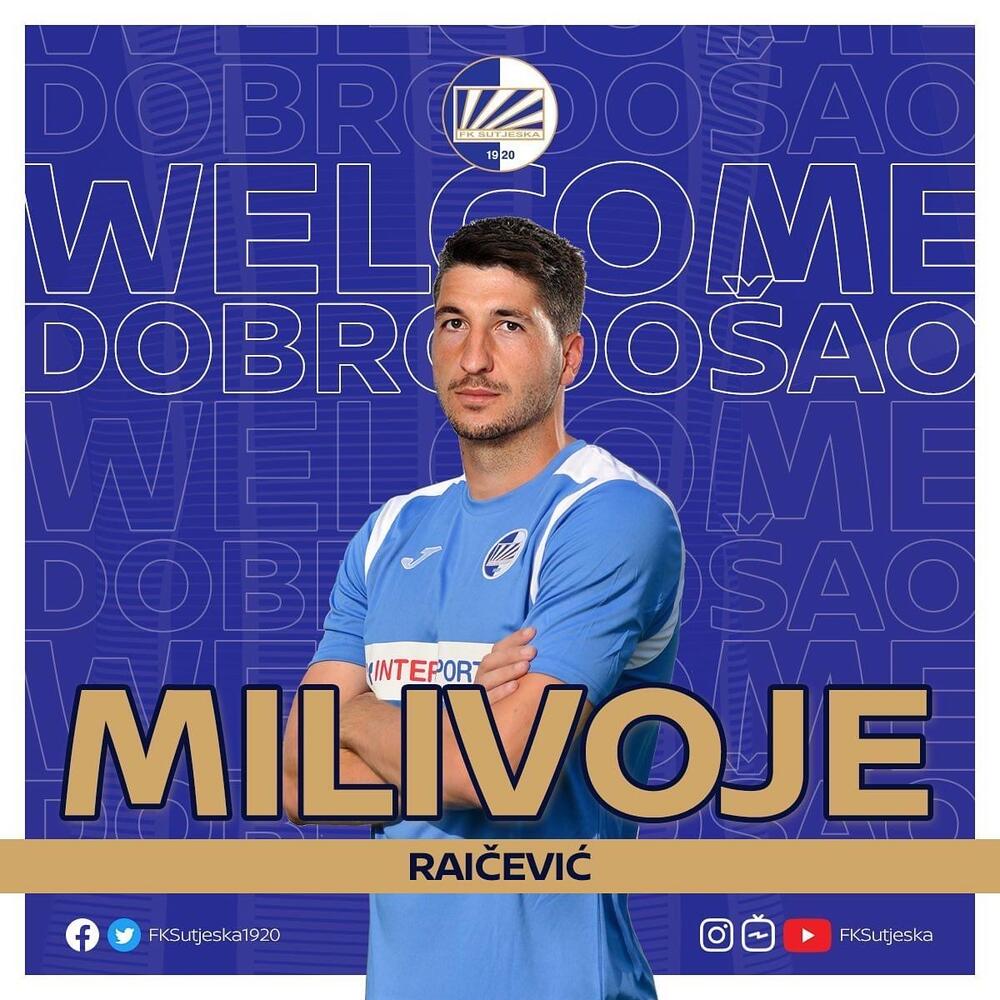 Raičević je već predstavljen kao novi igrač Sutjeske