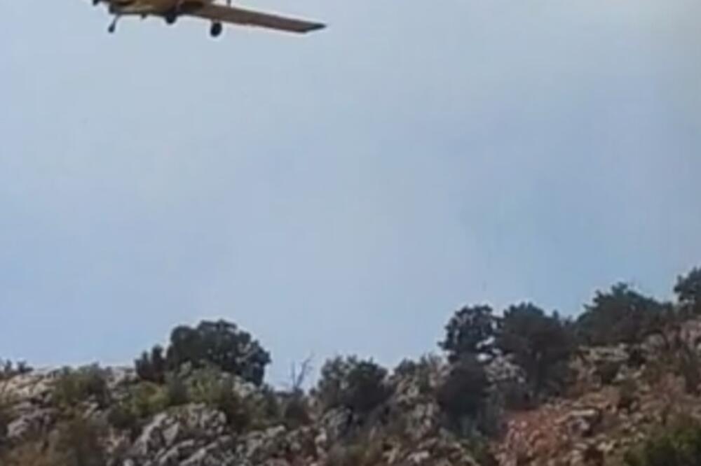 Avion kojim se gasi požar, Foto: Printscreen