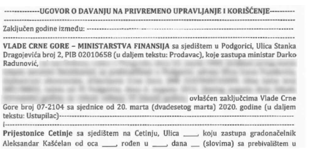 Lični podaci ministra finansija bili u spornom dokumentu