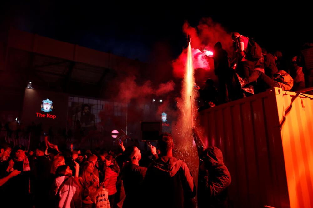 Slavlje navijača Liverpula, Foto: Reuters