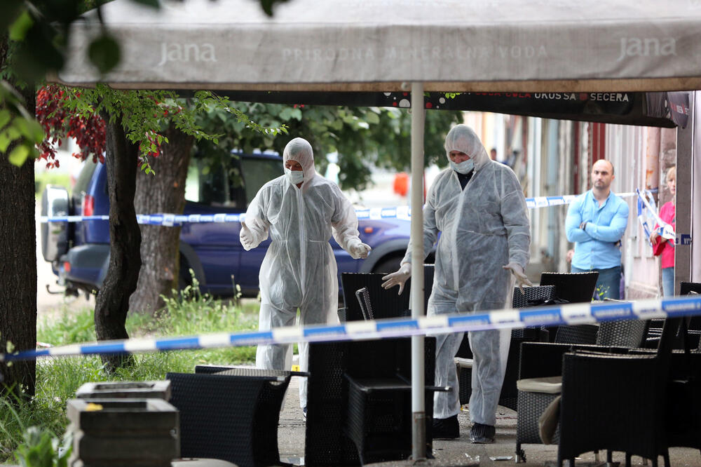 Uviđaj nakon ubistva Milića, Foto: Filip Roganović