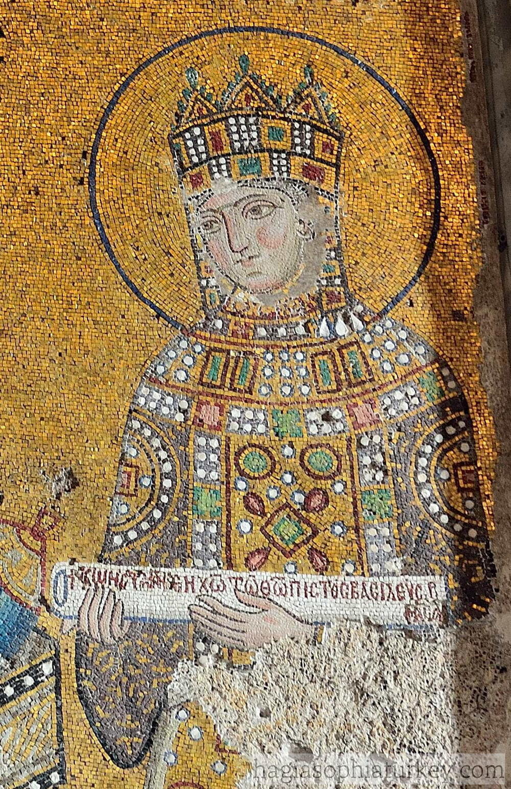 Mozaik koji prikazuje caricu Zoju