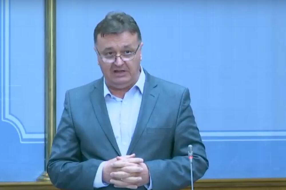 Aleksić, Foto: Printscreen/Youtube/Skupština Crne Gore