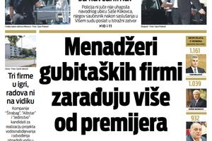 Naslovna strana "Vijesti" 28. jul 2020.