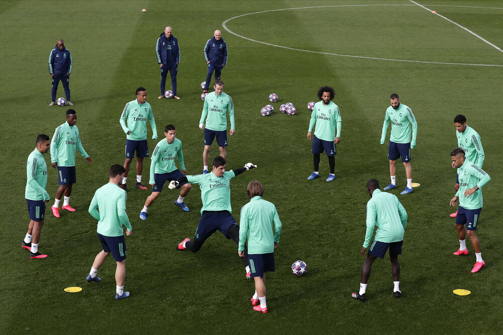 Trening fudbalera Reala, Foto: AP