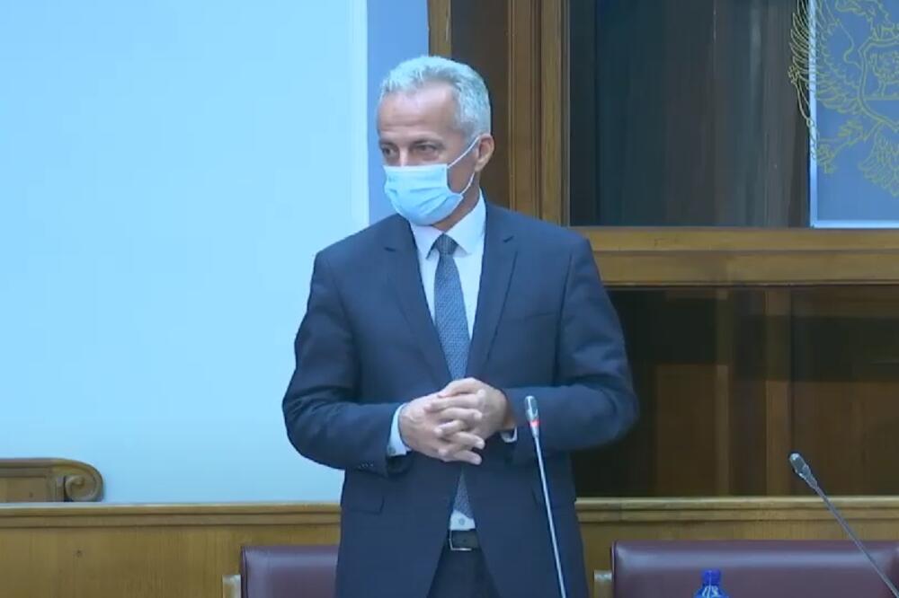 Purišić, Foto: Printscreen/Youtube/Skupština Crne Gore