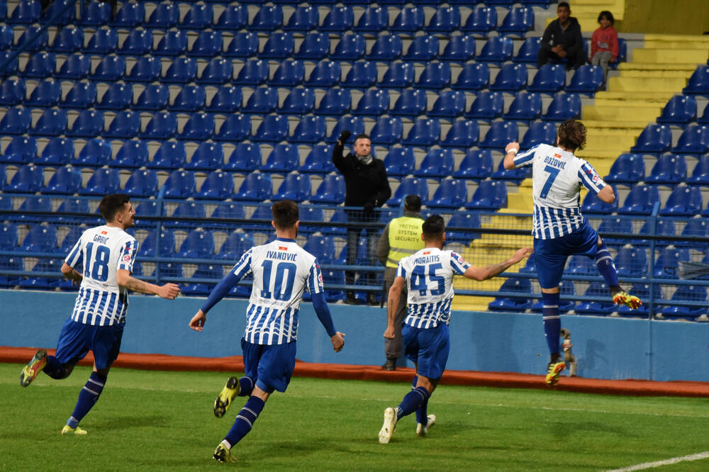 Napadački arsenal Budućnosti: Grbić, Ivanović, Moraitis i Božović, Foto: Luka Zeković