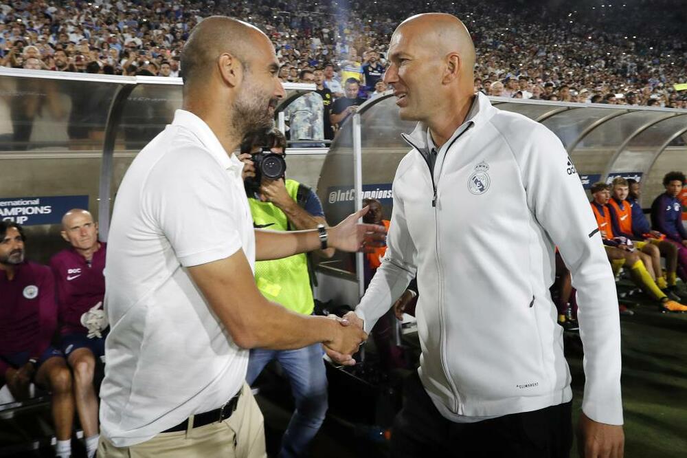 Zidan i Gvardiola, Foto: AS